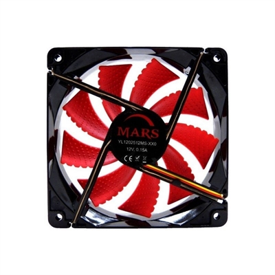 Tacens Mars Gaming Ventilad Caja 12cm 14db Led RED