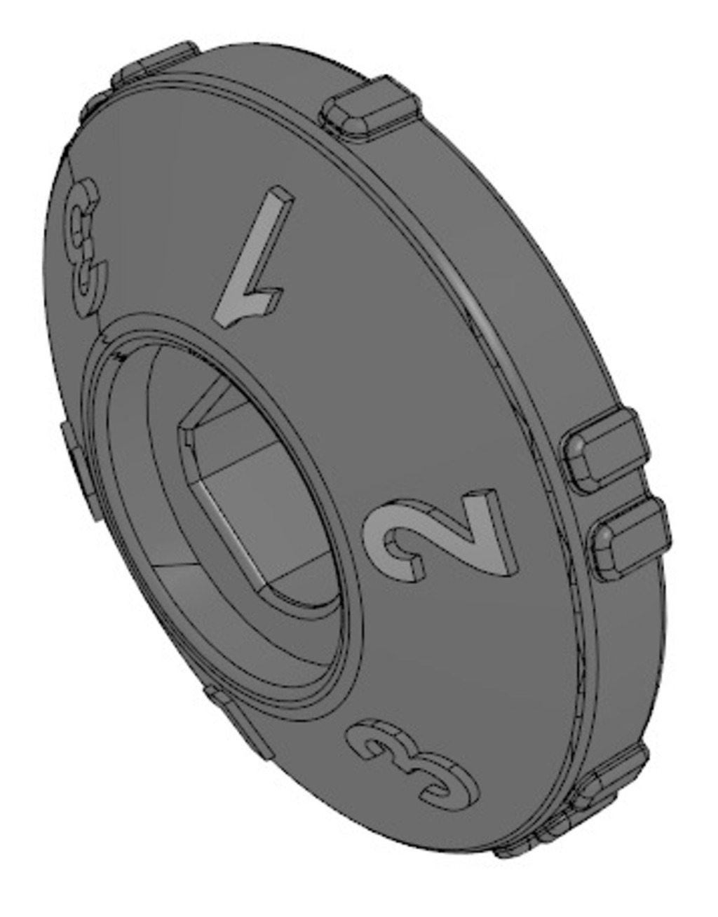 #demo# 1563.20Control Valve Knob 5pcs/set