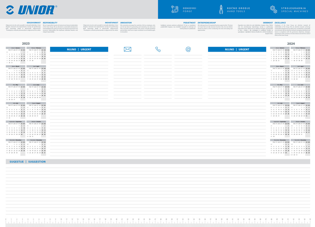 #demo# 1824-Table writing pad Unior