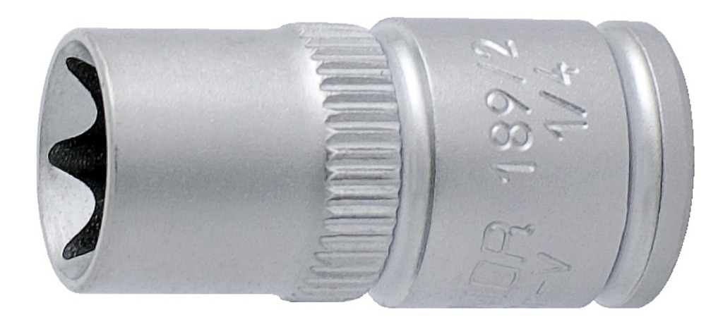#demo# 189/2-Vaso 1/4" Torx, hembra-E 5