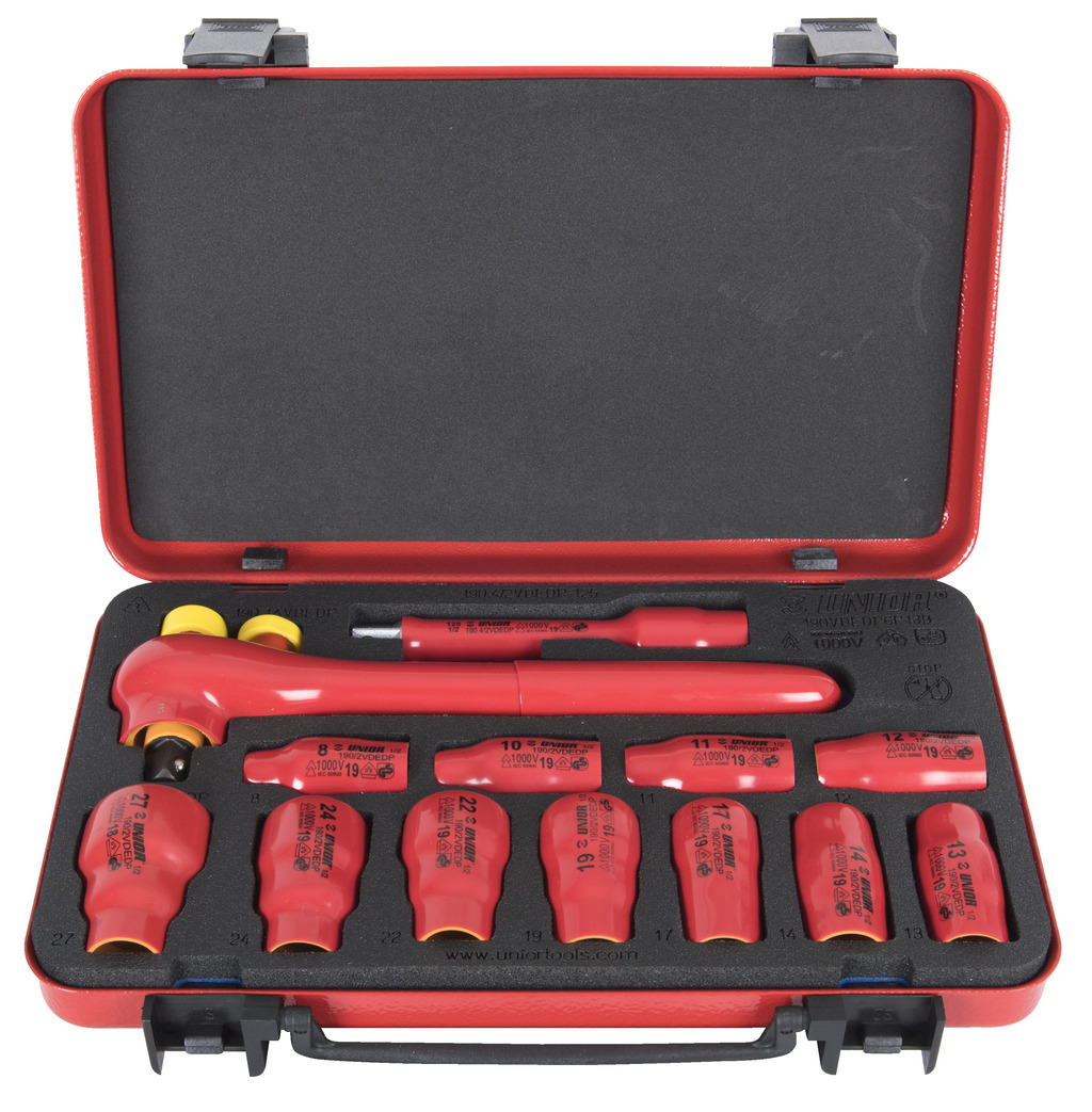 #demo# 190VDEDP6P13B-Juego de vasos y accesorios de 1/2", aislados, en caja metálica-8 - 27/13