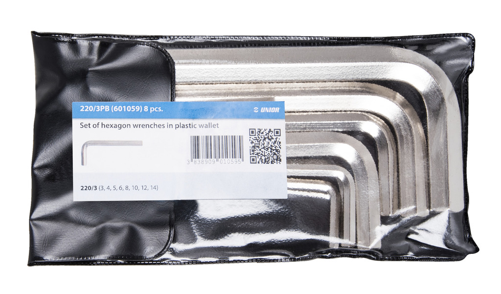 #demo# 220/3PB-Juego de llaves allen, en estuche de plástico-3-10/6