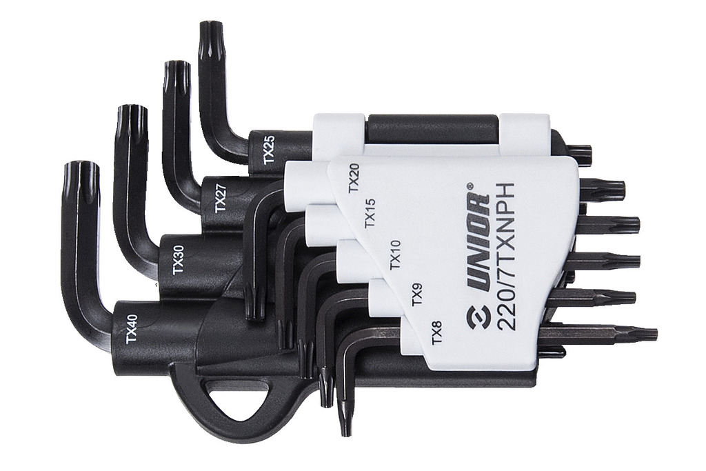 #demo# 220/7TXNPH-Juego de llaves allen con perfil TX en colgador de plástico-9 - 40/8