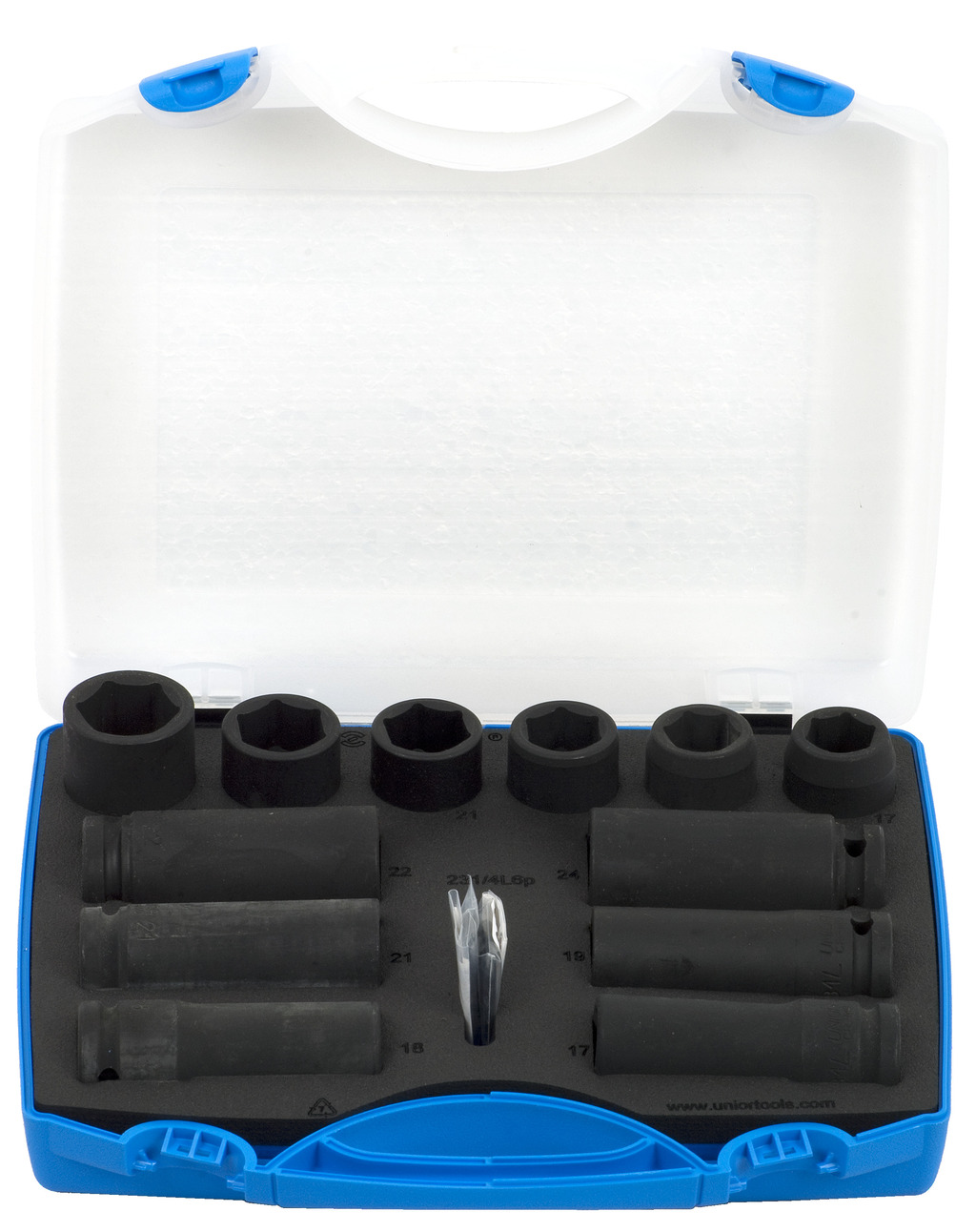 #demo# 231/4PB3-Juego de vasos y accesorios de 1/2" de impacto en caja de plástico-17 - 24/12