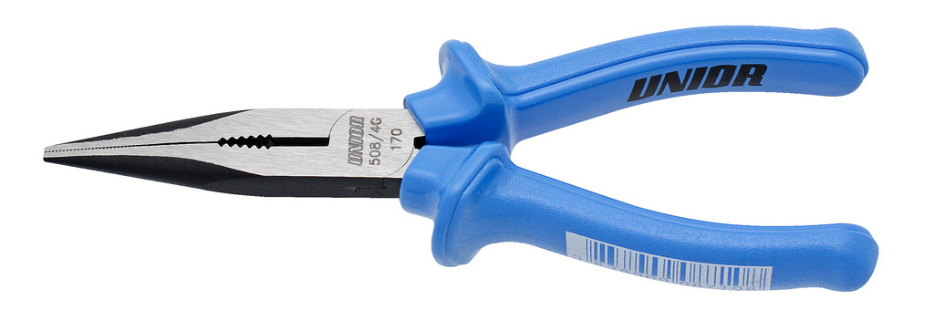 #demo# 508/4G-Alicate punta semirredonda con corte y grip, recto-170