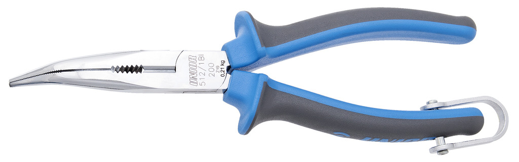 #demo# 512/1BI-H-Alicate con puntas semirredondas, boca curva con corte y grip-200