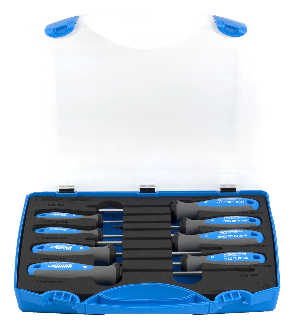 #demo# 607PB8TBI-Juego de destornilladores TBI en caja de plástico-/8