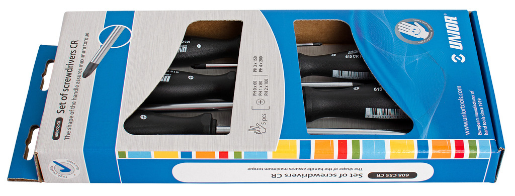 #demo# 608CS5CR-Juego de destornilladores CR, en caja de cartón-/5