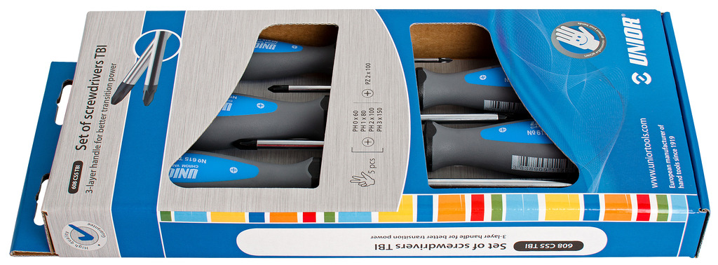 #demo# 608CS5TBI-Juego de destornilladores TBI en caja de cartón-/5