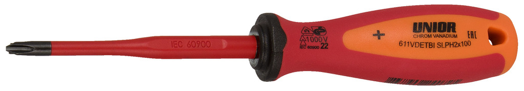 #demo# 611VDETBI-Destornillador PH con hoja fina aislada VDETBI-SLPH2