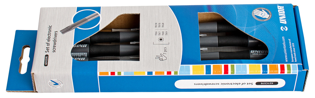 #demo# 621CS7E-Juego de destornilladores torx para electrónica en caja de cartón-/7