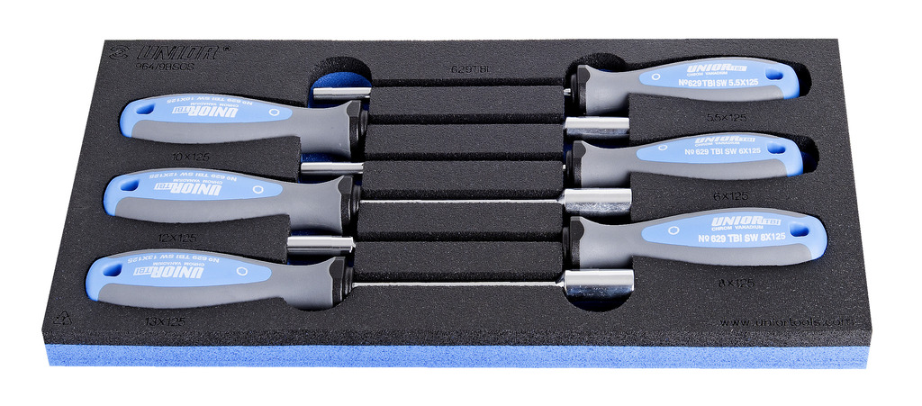 #demo# 964/9BSOS-Juego de destornilladores TBI en bandeja de plástico-/6