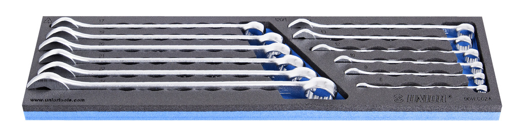 #demo# 964ECO2A-Juego de llaves combinadas largas en bandeja SOS-8 - 24/12