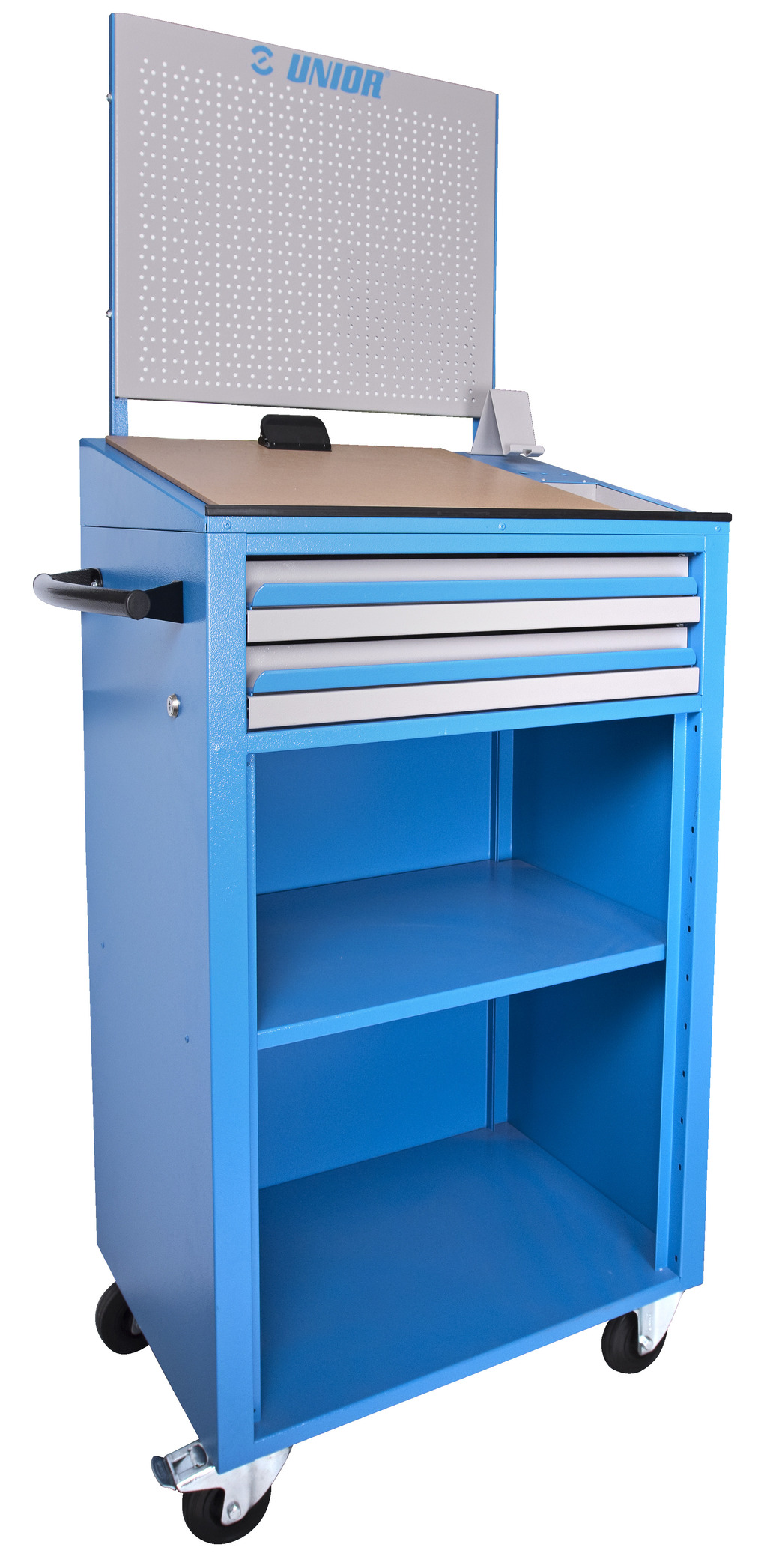 #demo# 994W Pupitre móvil con estante de herramientas de pared